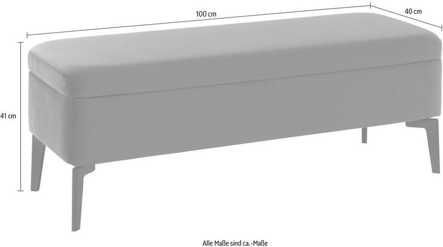 LeGer Home by Lena Gercke Slaapkamerbankje Mayra Met bergruimte vrij plaatsbaar - Foto 4