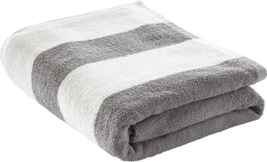 LeGer Home by Lena Gercke Strandlaken Lija strandhanddoek 100x180cm Handdoek met moderne strepen van 100% katoen (1 stuk) - Foto 1