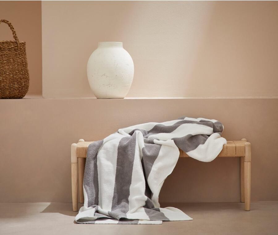 LeGer Home by Lena Gercke Strandlaken Lija strandhanddoek 100x180cm Handdoek met moderne strepen van 100% katoen (1 stuk) - Foto 5