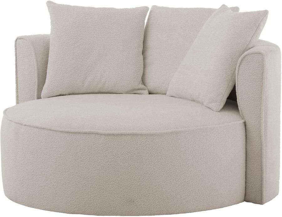 LeGer Home by Lena Gercke XXL-fauteuil Isalie leesstoel loveseat inclusief sierkussens extra groot zitvlak optioneel met hocker corduroy fluweel bouclé - Foto 2