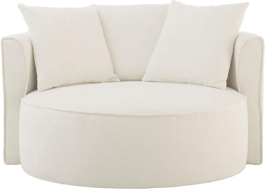 LeGer Home by Lena Gercke XXL-fauteuil Isalie leesstoel loveseat inclusief sierkussens extra groot zitvlak optioneel met hocker corduroy fluweel bouclé - Foto 6