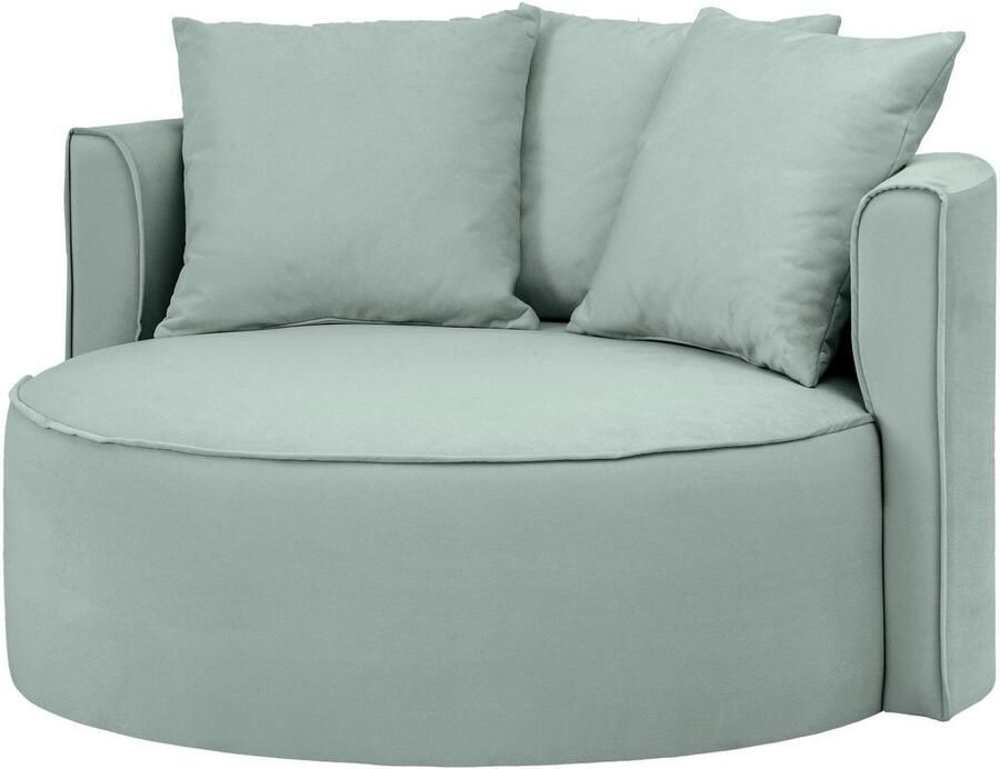 LeGer Home by Lena Gercke XXL-fauteuil Isalie leesstoel loveseat inclusief sierkussens extra groot zitvlak optioneel met hocker corduroy fluweel bouclé - Foto 5