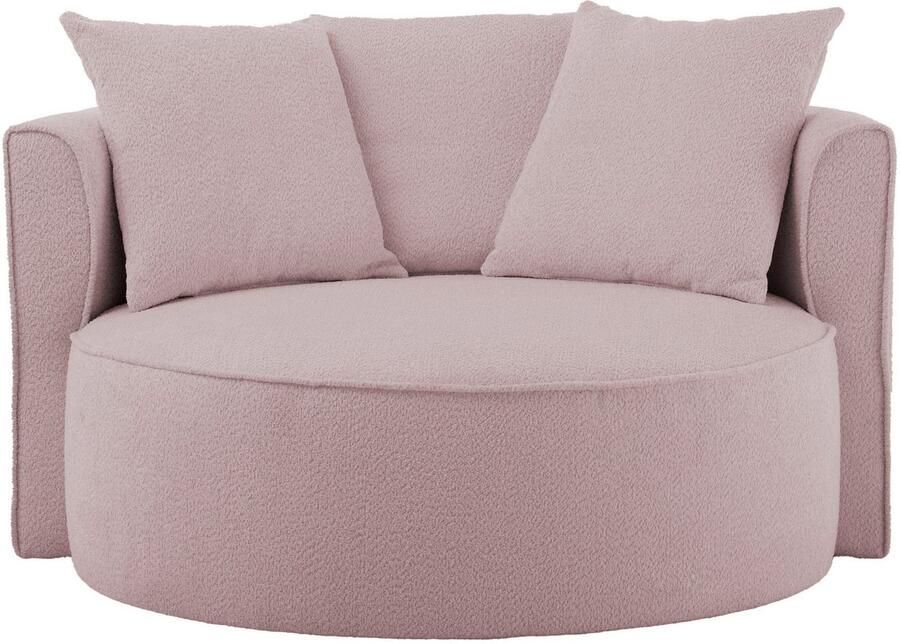 LeGer Home by Lena Gercke XXL-fauteuil Isalie leesstoel loveseat inclusief sierkussens extra groot zitvlak optioneel met hocker corduroy fluweel bouclé - Foto 6