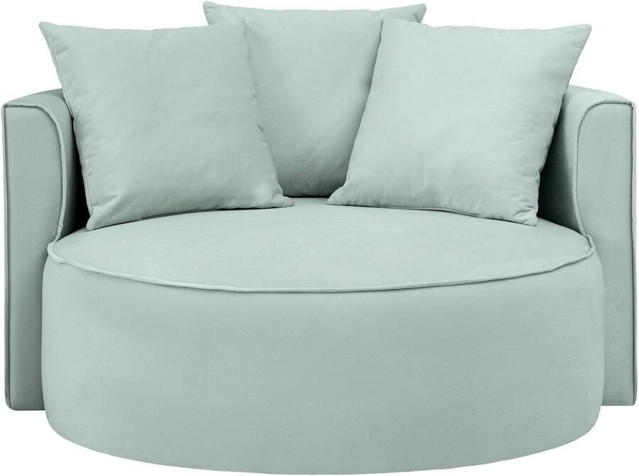 LeGer Home by Lena Gercke XXL-fauteuil Isalie leesstoel loveseat inclusief sierkussens extra groot zitvlak optioneel met hocker corduroy fluweel bouclé - Foto 7