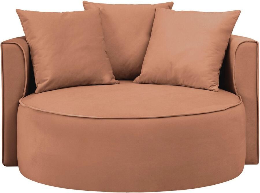 LeGer Home by Lena Gercke XXL-fauteuil Isalie leesstoel loveseat inclusief sierkussens extra groot zitvlak optioneel met hocker corduroy fluweel bouclé - Foto 6