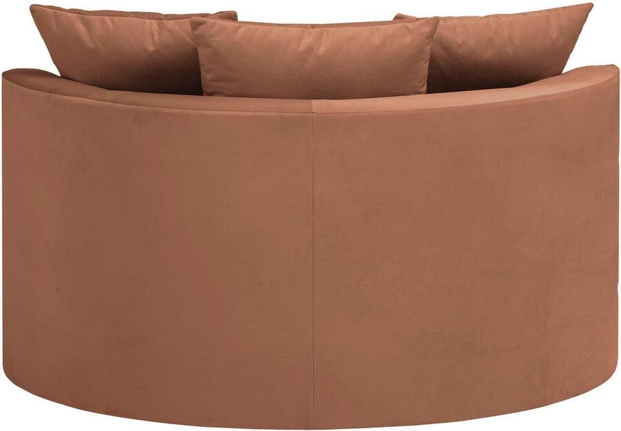 LeGer Home by Lena Gercke XXL-fauteuil Isalie ronde stoel met voetensteun leesstoel loveseat grote stoel trendy stoffen 3 sierkussens groot zitvlak corduroy fluweel bouclé (set) - Foto 8