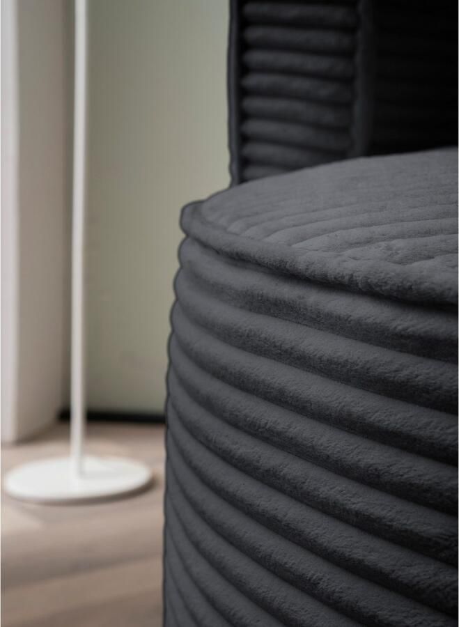 LeGer Home by Lena Gercke XXL-fauteuil Isalie leesstoel loveseat inclusief sierkussens extra groot zitvlak optioneel met hocker corduroy fluweel bouclé - Foto 8