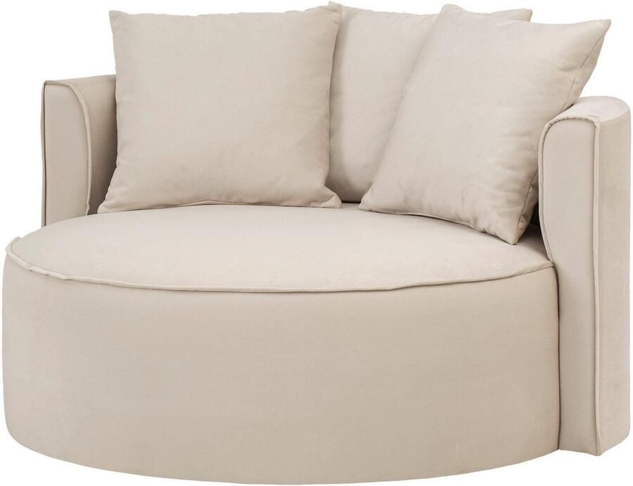LeGer Home by Lena Gercke XXL-fauteuil Isalie leesstoel loveseat inclusief sierkussens extra groot zitvlak optioneel met hocker corduroy fluweel bouclé - Foto 4