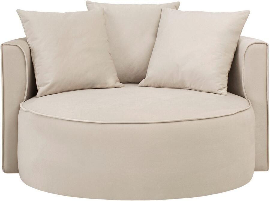 LeGer Home by Lena Gercke XXL-fauteuil Isalie leesstoel loveseat inclusief sierkussens extra groot zitvlak optioneel met hocker corduroy fluweel bouclé - Foto 6