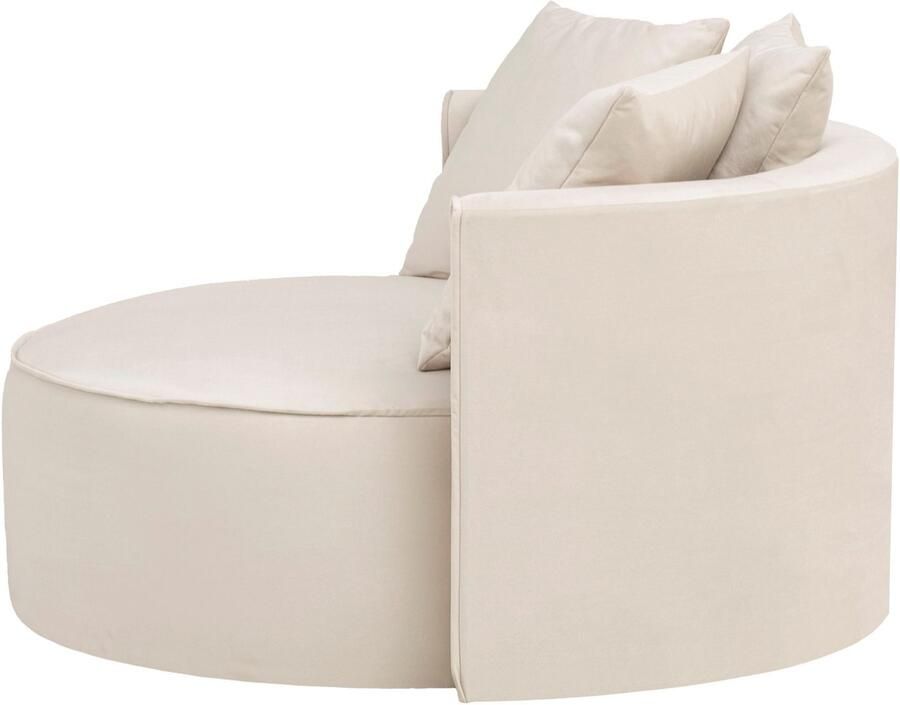 LeGer Home by Lena Gercke XXL-fauteuil Isalie leesstoel loveseat inclusief sierkussens extra groot zitvlak optioneel met hocker corduroy fluweel bouclé - Foto 3