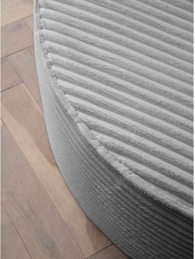 LeGer Home by Lena Gercke XXL-fauteuil Isalie ronde stoel met voetensteun leesstoel loveseat grote stoel trendy stoffen 3 sierkussens groot zitvlak corduroy fluweel bouclé (set) - Foto 2