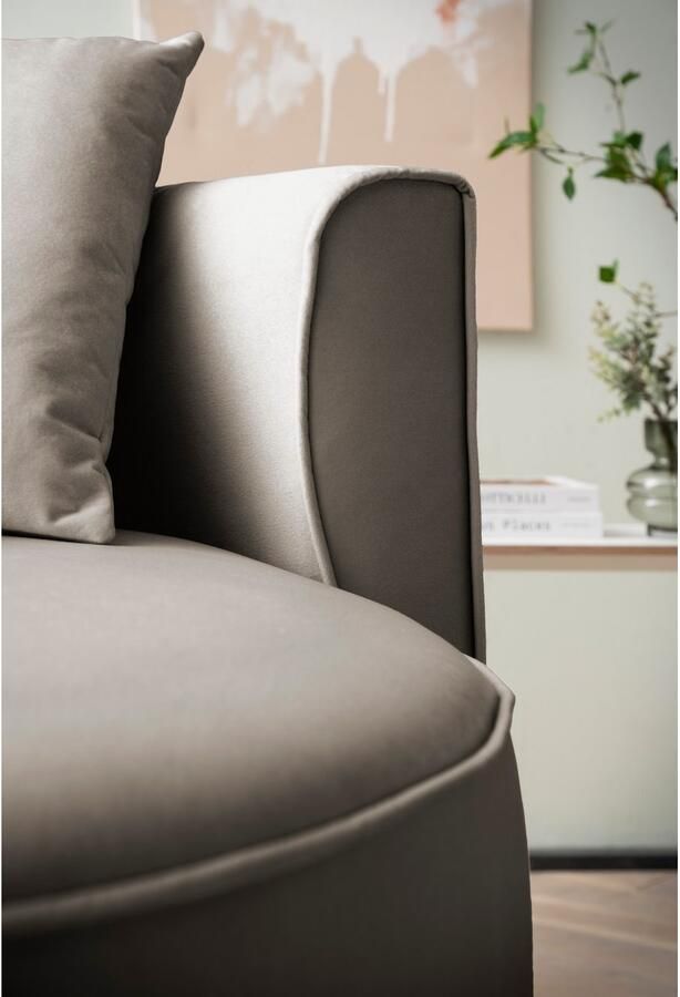 LeGer Home by Lena Gercke XXL-fauteuil Isalie ronde stoel met voetensteun leesstoel loveseat grote stoel trendy stoffen 3 sierkussens groot zitvlak corduroy fluweel bouclé (set) - Foto 10