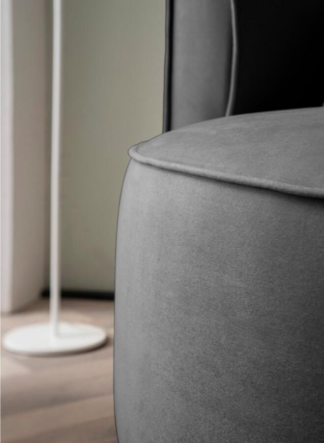 LeGer Home by Lena Gercke XXL-fauteuil Isalie ronde stoel met voetensteun leesstoel loveseat grote stoel trendy stoffen 3 sierkussens groot zitvlak corduroy fluweel bouclé (set) - Foto 3