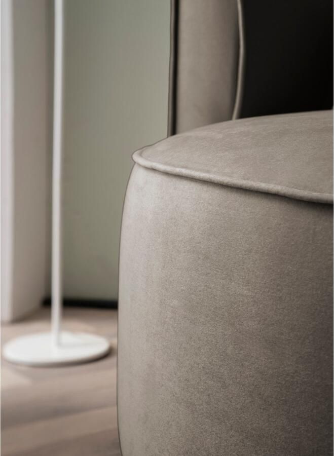 LeGer Home by Lena Gercke XXL-fauteuil Isalie ronde stoel met voetensteun leesstoel loveseat grote stoel trendy stoffen 3 sierkussens groot zitvlak corduroy fluweel bouclé (set) - Foto 4