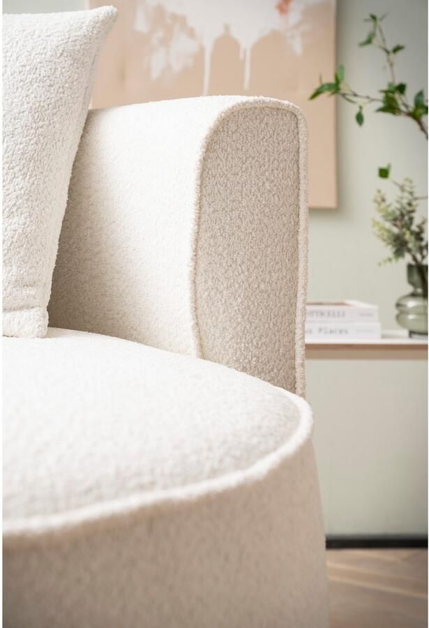 LeGer Home by Lena Gercke XXL-fauteuil Isalie ronde stoel met voetensteun leesstoel loveseat grote stoel trendy stoffen 3 sierkussens groot zitvlak corduroy fluweel bouclé (set) - Foto 7