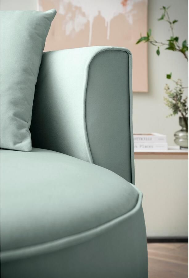 LeGer Home by Lena Gercke XXL-fauteuil Isalie leesstoel loveseat inclusief sierkussens extra groot zitvlak optioneel met hocker corduroy fluweel bouclé - Foto 12