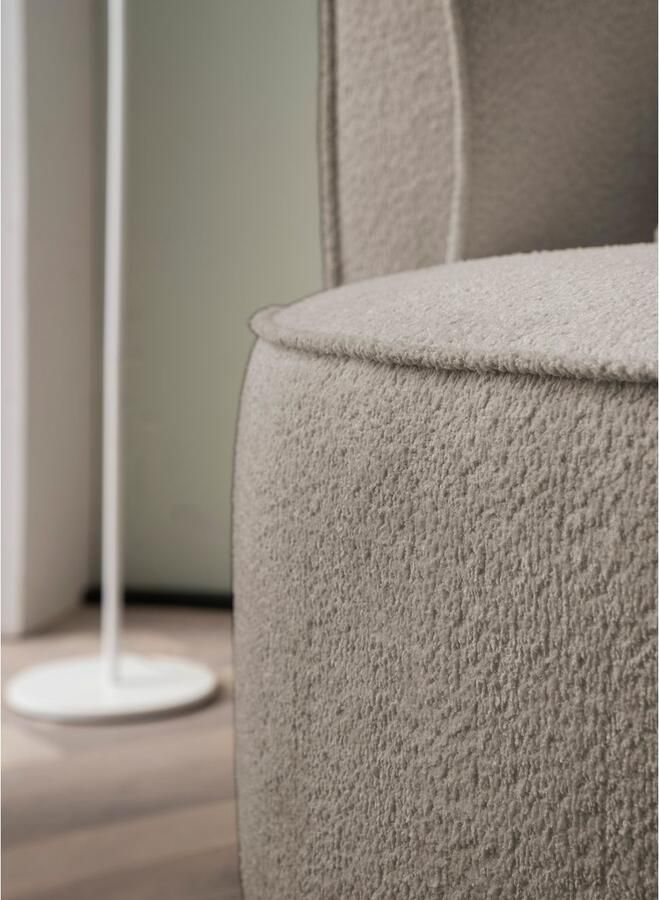 LeGer Home by Lena Gercke XXL-fauteuil Isalie ronde stoel met voetensteun leesstoel loveseat grote stoel trendy stoffen 3 sierkussens groot zitvlak corduroy fluweel bouclé (set) - Foto 3