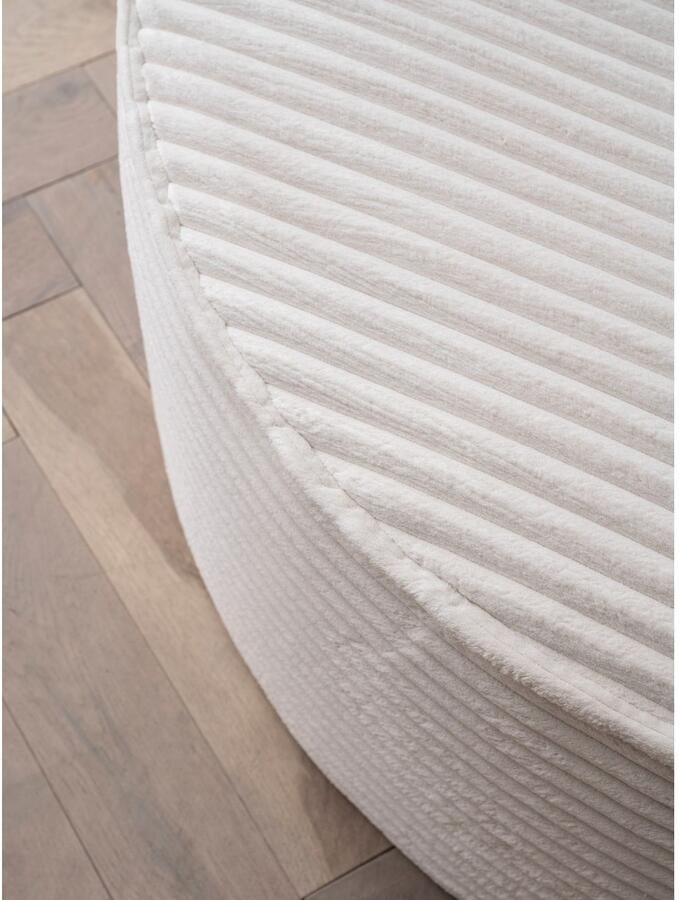 LeGer Home by Lena Gercke XXL-fauteuil Isalie ronde stoel met voetensteun leesstoel loveseat grote stoel trendy stoffen 3 sierkussens groot zitvlak corduroy fluweel bouclé (set) - Foto 3