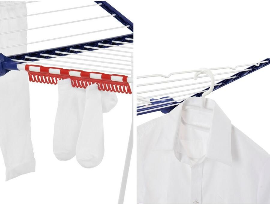 Leifheit Droogrek Pegasus 200 Solid inclusief 2 houders voor kleine spullen (6-delig) - Foto 8