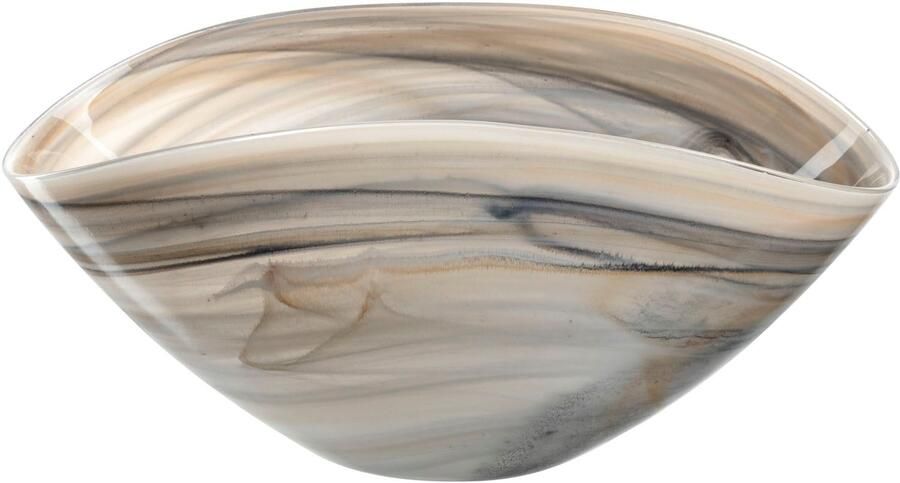 LEONARDO Decoratieve Schaal 27x15 beige zwart ALABASTRO 2-delige set (set 2 stuks) - Foto 6