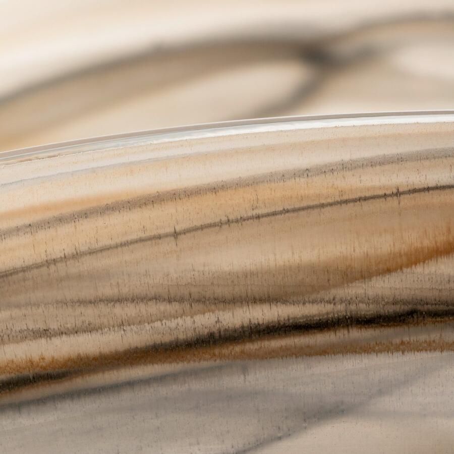 LEONARDO Decoratieve Schaal 27x15 beige zwart ALABASTRO 2-delige set (set 2 stuks)