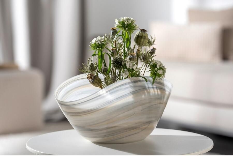 LEONARDO Decoratieve Schaal 27x15 beige zwart ALABASTRO 2-delige set (set 2 stuks) - Foto 5