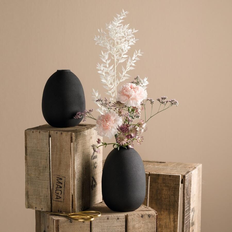 LEONARDO Siervaas CASOLARE van metaal hoogte ca. 19 cm (1 stuk)