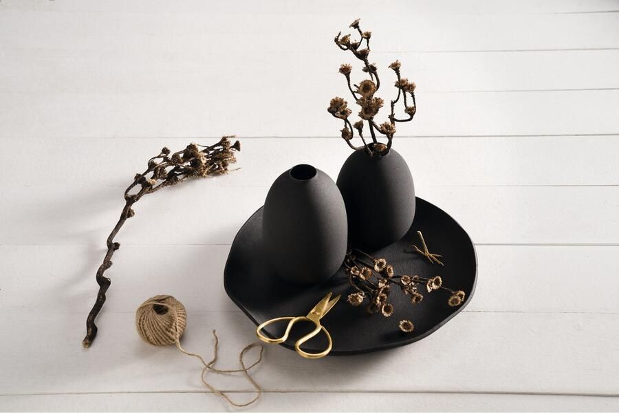 LEONARDO Siervaas CASOLARE van metaal hoogte ca. 19 cm (1 stuk) - Foto 2