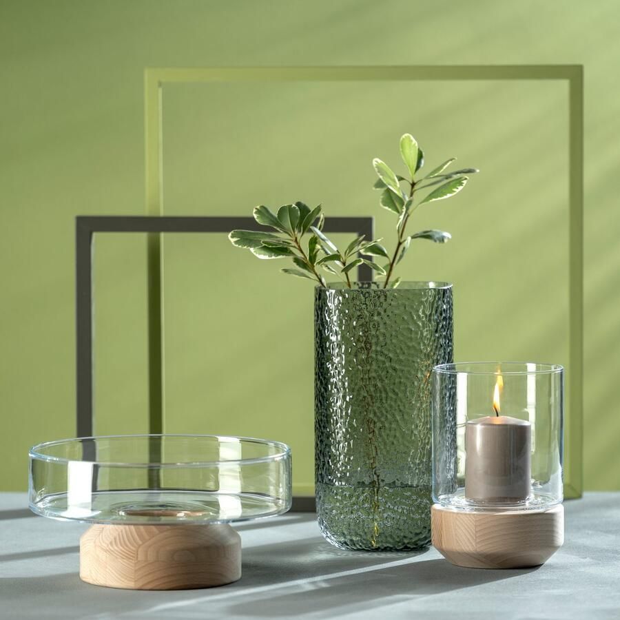 LEONARDO Windlicht op houten sokkel LEGNO (1 stuk) - Foto 2