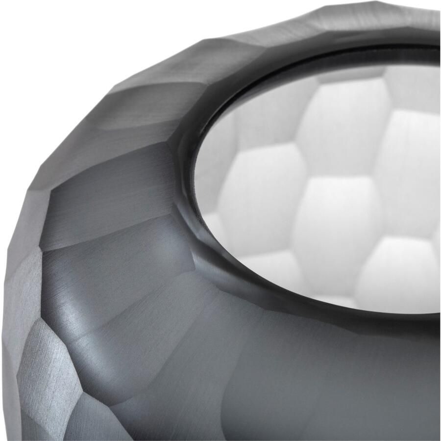 LEONARDO Tafelvaas Decoratieve vaas BELLAGIO uit glas antracietkleurig handgemaakt (1 stuk) - Foto 2