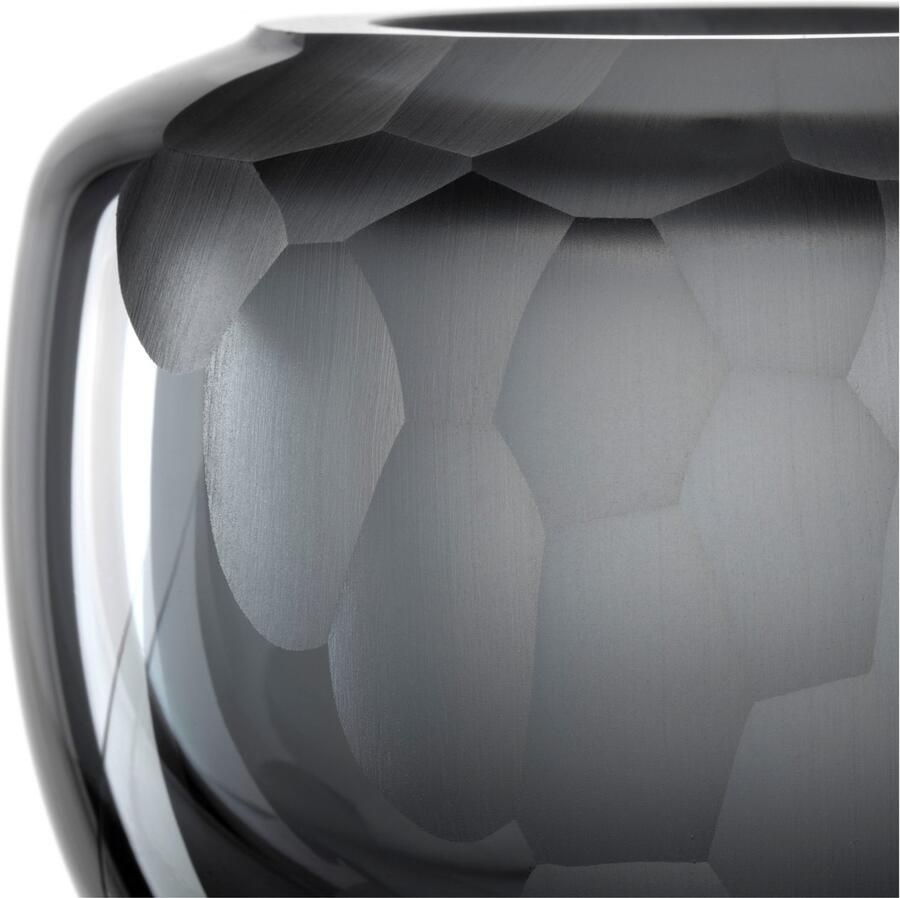 LEONARDO Tafelvaas Decoratieve vaas BELLAGIO uit glas antracietkleurig handgemaakt (1 stuk) - Foto 3
