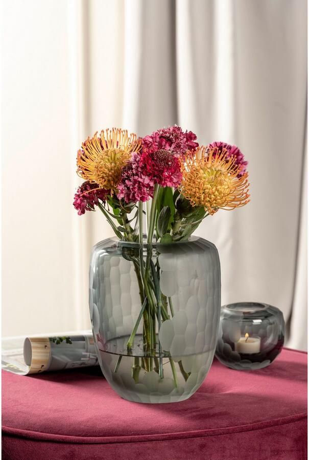 LEONARDO Tafelvaas Decoratieve vaas BELLAGIO uit glas antracietkleurig handgemaakt (1 stuk) - Foto 5