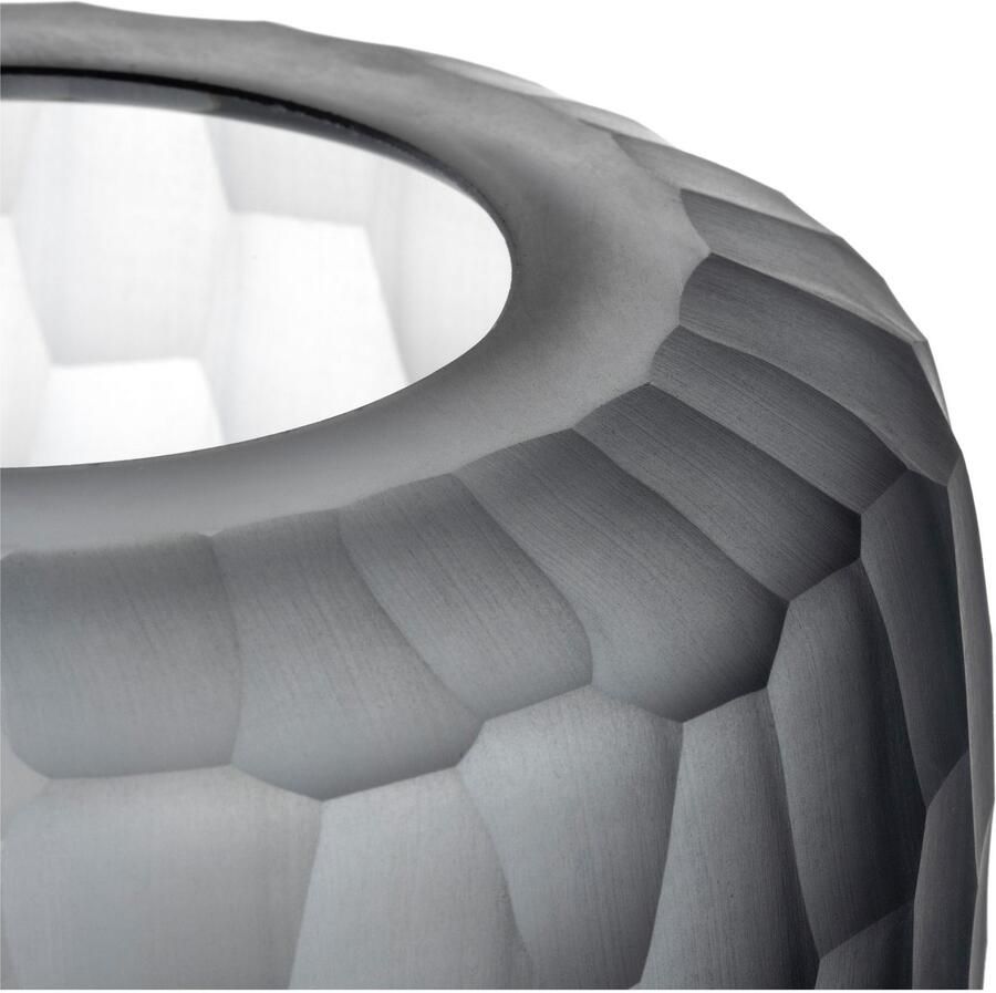 LEONARDO Tafelvaas Decoratieve vaas BELLAGIO uit glas antracietkleurig handgemaakt (1 stuk) - Foto 3