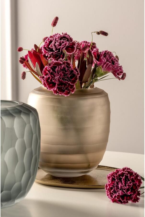 LEONARDO Tafelvaas Decoratieve vaas BELLAGIO uit glas beige handgemaakt (1 stuk) - Foto 5