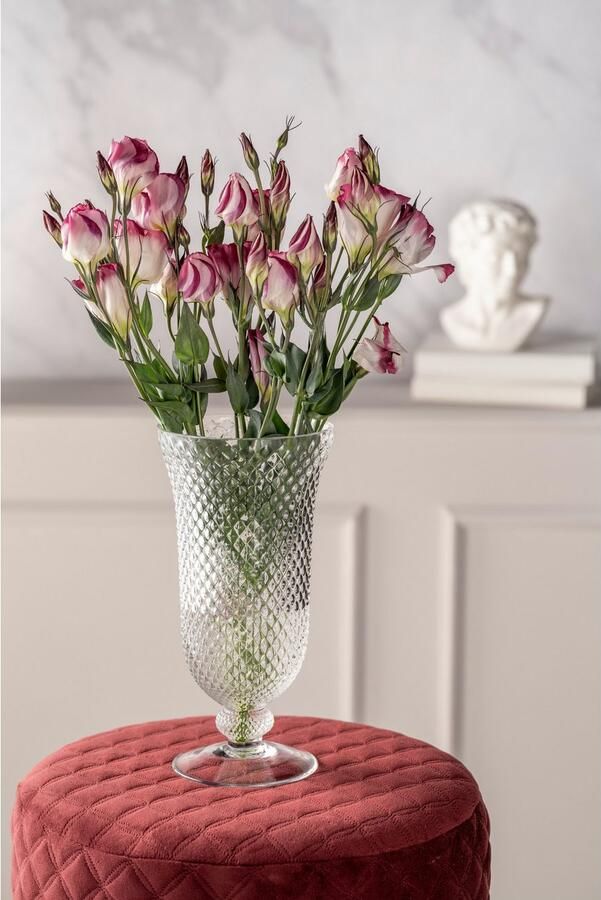 LEONARDO Tafelvaas Decoratieve vaas POESIA op voet uit glas kelkvormig handgemaakt (1 stuk) - Foto 3