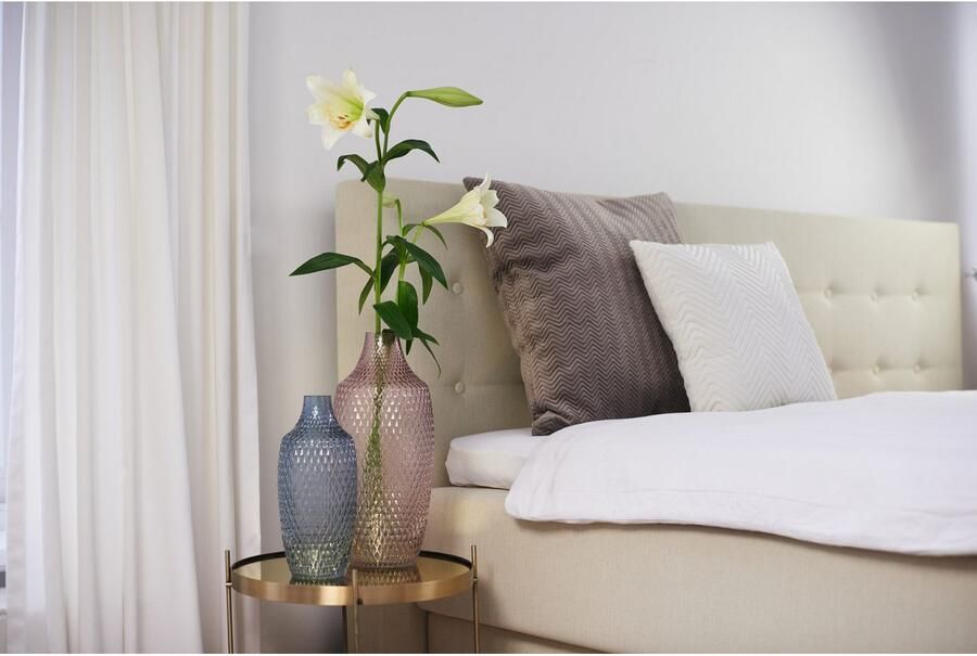 LEONARDO Tafelvaas Decoratieve vaas POESIA reliëflook van glas handgemaakt hoogte ca. 30 cm (1 stuk) - Foto 2