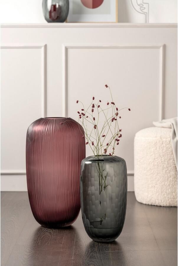 LEONARDO Vloervaas Decoratieve vaas BELLAGIO van glas bessen hoogte ca. 52 cm handgemaakt (1 stuk) - Foto 4