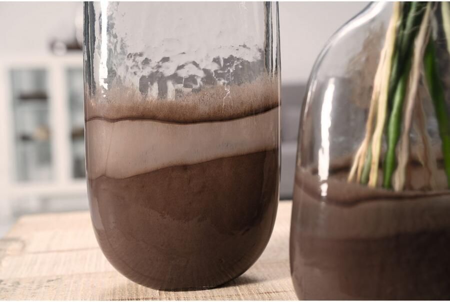 LEONARDO Vloervaas Decoratieve vaas CASOLARE van glas hoogte ca. 50 cm handgemaakt (1 stuk)