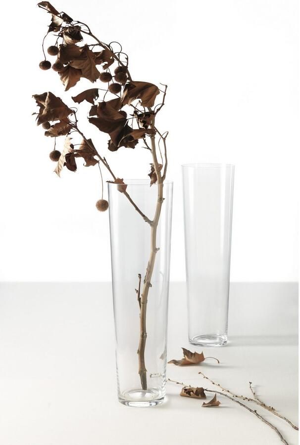 LEONARDO Vloervaas Decoratieve vaas CONISCH van glas handgemaakt uniek stuk (1 stuk) - Foto 4
