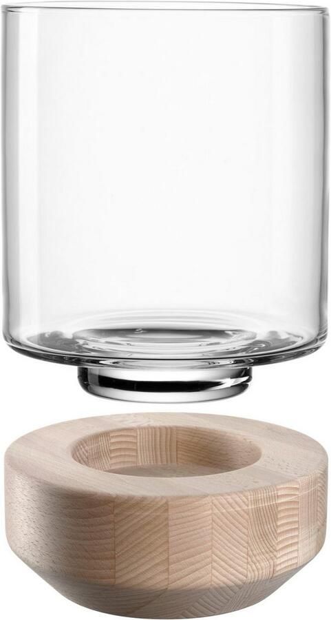 LEONARDO Windlicht op houten sokkel LEGNO (1 stuk) - Foto 6