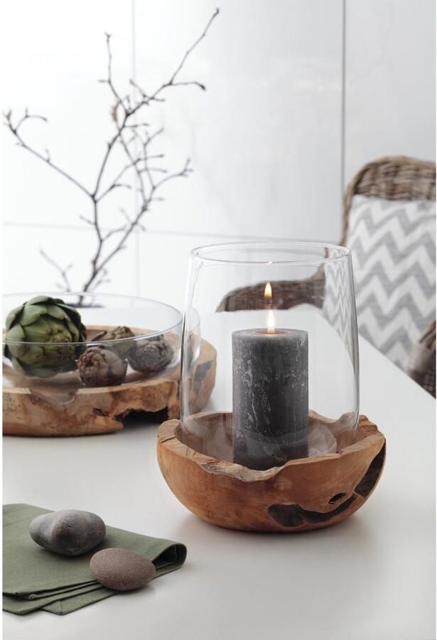 LEONARDO Windlicht Terra elk stuk is uniek - Foto 2