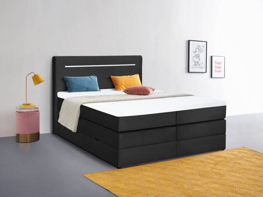 Leonique Boxspring Christer met ledverlichting (4-delig)