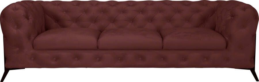 Leonique Chesterfield-bank Amaury luxueuze capitonnage moderne chesterfield look kleur van de poten ter keuze