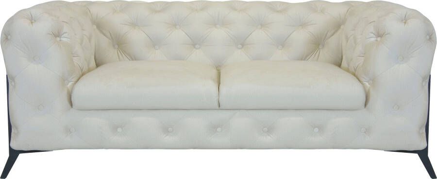 Leonique Chesterfield-bank Amaury luxueuze capitonnage moderne chesterfield look kleur van de poten ter keuze