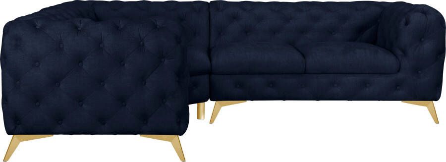 Leonique Chesterfield-bank Glynis luxueuze capitonnage moderne chesterfield look kleur van de poten ter keuze - Foto 9