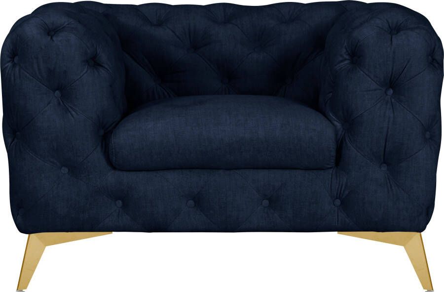 Leonique Chesterfield-fauteuil Glynis luxueuze capitonnage moderne chesterfield look kleur van de poten ter keuze - Foto 8