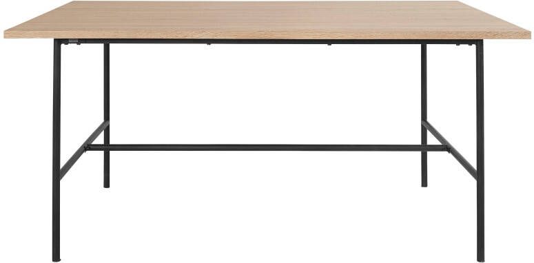 Leonique Eettafel Adrien met tafelblad in een gemakkelijk te onderhouden hout-look hoogte 77 cm (1 stuk)