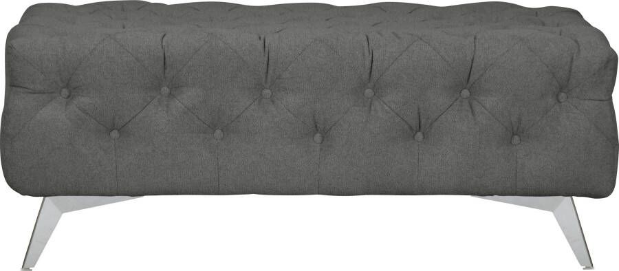 Leonique Hocker Amaury Chesterfield-look breedte 120 cm kleur van de poten ter keuze