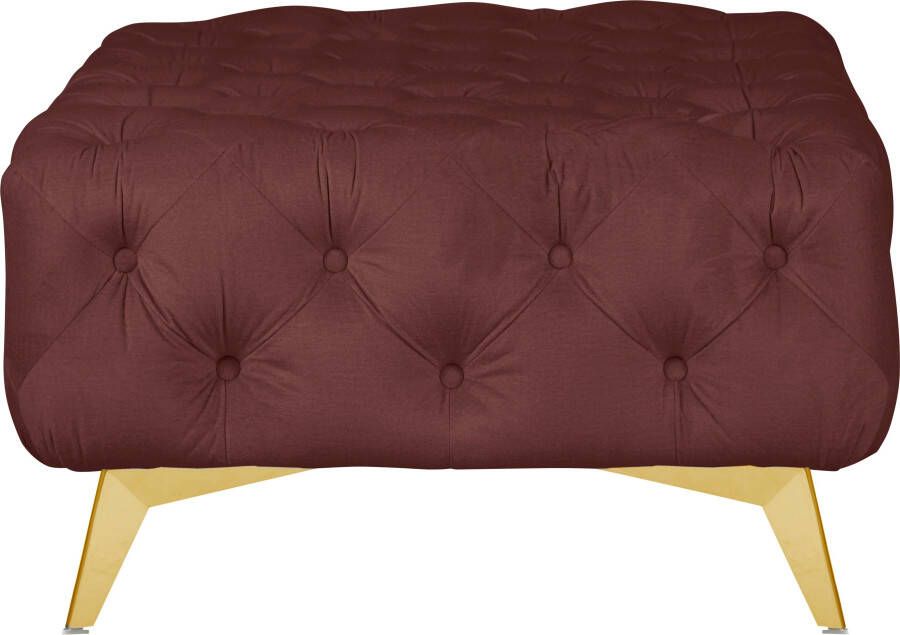 Leonique Hocker Amaury Chesterfield-look breedte 80 cm kleur van de poten ter keuze