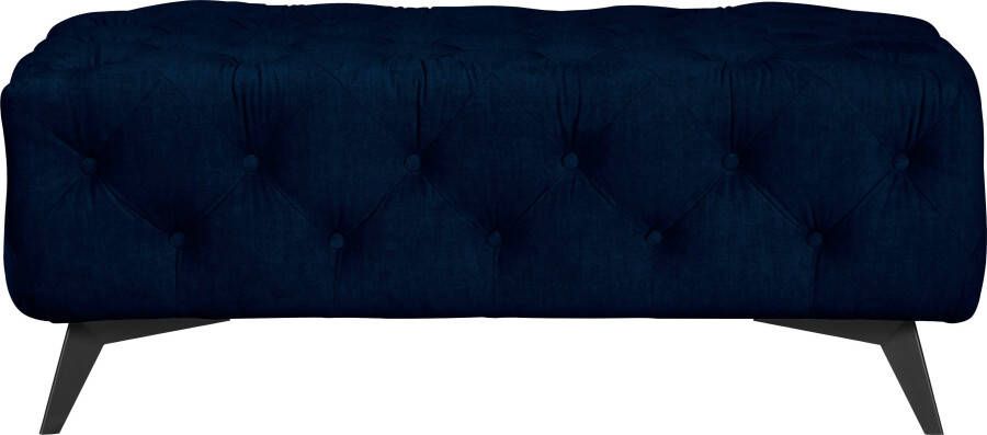 Leonique Hocker Glynis luxueuze capitonnage moderne chesterfield look kleur van de poten ter keuze